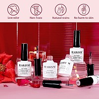 Rarjsm Nude Gel Polish Set Purple Jelly Gel Nail Polish Of 6 Transparent Colors 75Ml Clear Mavue Purple Pink Sheer Rose Red Bro