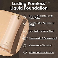 Focallure Perfectbase Lasting Poreless Liquid Foundation Medium To Full Coverage With Matte Finish Covers Blemishes Underey