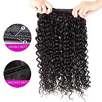 Water Wave Human Hair Bundles With Closure22 24 26 2820 Free Part12A Brazilian Virgin Hair 4 Bundles And Closure 100 Unproce