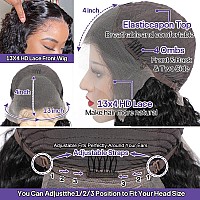 30 Inch Deep Wave Lace Front Wigs Human Hair Pre Plucked 180 Density Deep Wave Frontal Wig Human Hair 13X4 Deep Curly Wigs For W