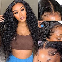 Deep Wave Lace Front Wigs Human Hair 13X6 180 Density Hd Transparent Deep Curly Lace Frontal Wigs Glueless Human Hair Pre Pluck