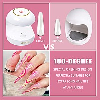 Mekk Mini Uv Light For Gel Nails Lcd Uv Light For Nails 18W One Finger Uv Led Nail Lamp Typec Uv Nail Lamp Innovative Led Nail