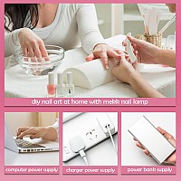 Mekk Mini Uv Light For Gel Nails Lcd Uv Light For Nails 18W One Finger Uv Led Nail Lamp Typec Uv Nail Lamp Innovative Led Nail