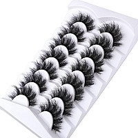 Mebver False Eyelashes Cat Eye Lashes Faux Mink Lashes Natural Look Fluffy Wispy Lashes That Look Like Extensions Pestaas Postiz