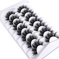 Mebver False Eyelashes Cat Eye Lashes Faux Mink Lashes Natural Look Fluffy Wispy Lashes That Look Like Extensions Pestaas Postiz