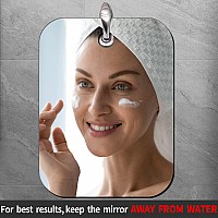 Shower Mirror Fogless For Shaving6X4Small Mirror For Wall Campingframeless Portable Hanging Travel Mirrorsunbreakable Handh