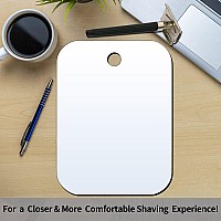 Shower Mirror Fogless For Shaving6X4Small Mirror For Wall Campingframeless Portable Hanging Travel Mirrorsunbreakable Handh