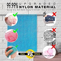 3 Pieces Long African Bath Sponge Exfoliating Body Scrubber Back Scrubber Skin Smoothergreat For Daily Use Pink Blue Green