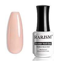 Rarjsm Rubber Base Gel Nude Pink Rubber Base Coat Gel Nail Polish Sheer Pink For Nails French Manicure Transparente Extend Gel S