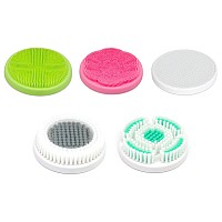 Soulbay 5 Pieces Replacement Brush Head Attachments For The Soulbay Electric Body Brush Interchangeable