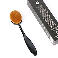 Yoseng Foundation Brush For Liquid Makeup Oval Blackmedium Toothbrush Makeup Brushes Fast Flawless Application Liquid Cream Powd