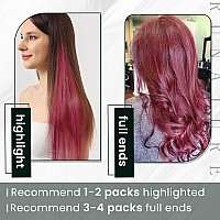 Runature Tape In Hair Extensions Burgundy Human Hair Tape In Extensions 18 Inch Tape In Hair Extensions Human Hair Burgundy Hair