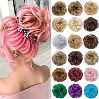 Benehair Messy Bun Hair Piece Thick Scrunchy Updo Hair Pieces For Women Wavy Hair Bun Scrunchies Donut Chignon Hairpiece With El