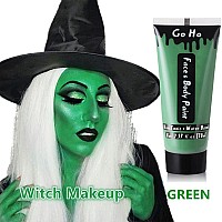 Go Ho Green Body Paint Washable 237 Ozwater Based Cream Green Face Painthulk Witch Gamora Grinch Makeupgreen Full Face Bod