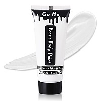 Go Ho Professional Clown White Face Body Paint Washable237Ozwater Based Cream White Body Paint Makeuphalloween Face Paint F