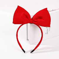 Ivyu Red Bow Headband Blossom Powerpuff Girls Snow White Kiki Large Hair Band For Women Girls Halloween