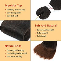 Braiding Hair Pre Stretched 8 Packs Prestretched Braiding Hair 30 Inch Ombre Braiding Hair Itch Free 1B30 Yaki Synthetic Hair