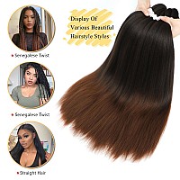 Braiding Hair Pre Stretched 8 Packs Prestretched Braiding Hair 30 Inch Ombre Braiding Hair Itch Free 1B30 Yaki Synthetic Hair