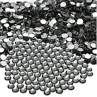 Ncb 1500Pcs Flatback Round Glass Nail Art Rhinestones Crystal For Diy Making Accessories Shoes Clothes Face Art Bags Manicur