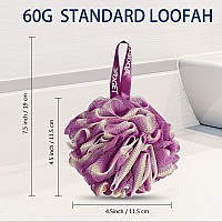 Yoget 4 Pack Bath Loofah Sponge 4 Color 60G Bath Spongeexfoliate Cleanse Soothe Skin