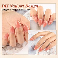 Una Gella Short Almond Press On Nails 288Pcs Short Almond Gel Nail Tips No Need File Prebuff Fake Nails 12 Sizes No C Curve 3In