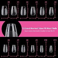 Una Gella Short Coffin Fake Nails 640Pcs Short Coffin Press On Nails Preshape Short Coffin Gel Nail Tips For Full Cover Acrylic