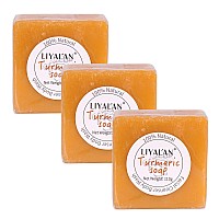 Liyalan Turmeric Soap Bar388 Oz 3 Bars For Face Bodyturmeric Soapacnesmooth Skincleansing Natural Handmade Soap