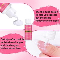 Xifepfr Cuticle Remover Kit 609 Oz Cuticle Remover Cream With Cuticle Trimmer Cuticle Nipper Cuticle Pusher Cuticle Oil Pe