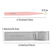 Msqueen Lash Tweezers For Eyelash Extensions Professional Curved Tip Lashing Tweezers For Isolation And Individual Volume Lash