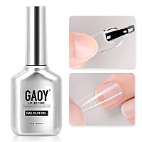 Gaoy Nail Glue Gel 2 In 1 Nail Glue And Base Gel For Acrylic Nails Tips 16Ml Glue Gel For Press On Nails Nail Lamp Needed