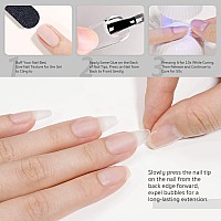 Gaoy Nail Glue Gel 2 In 1 Nail Glue And Base Gel For Acrylic Nails Tips 16Ml Glue Gel For Press On Nails Nail Lamp Needed