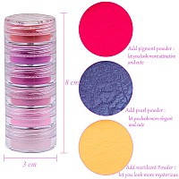 Duufin 36 Colors Nail Pigment Powder Colorful Luminous Powder Iridescent Glitter Pearlescent Highgloss Halo Powder Color Pigmen