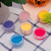 Duufin 36 Colors Nail Pigment Powder Colorful Luminous Powder Iridescent Glitter Pearlescent Highgloss Halo Powder Color Pigmen