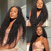 Kdmidun 30 Inch Lace Front Wigs Human Hair For Women 13X4 Hd Transparent Deep Wave Lace Frontal Wigs Pre Plukced With Baby Hair