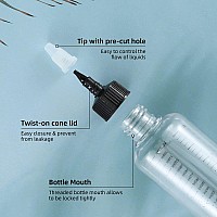 Driew Applicator Bottles For Hair 85Oz Hair Squeeze Bottle Twiston Top Tip Cap With Ratio Graduated Scale Color Applicator Bo