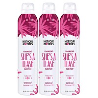 Not Your Mothers Shes A Tease Hairspray 3Pack 8 Oz Volumizing Hairspray Firm Yet Flexible Hold For Volume That Lasts