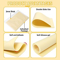 6 Pcs 3Mm Tattoo Skin Practice Kit 118X 83 In Thick Blank Silicone Fake Skin With 2 Pcs Tattoo Template For Tattoo Beginner