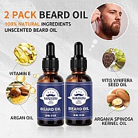 Maple Flora Beard Care Kit Gifts Set Wbeard Conditioner 2 Packs Beard Oil Beard Wash Brush Comb Scissors Bag Ebook Val