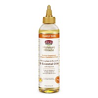 African Pride Moisture Miracle 5 Essential Hair Oils - Contains Castor, Grapeseed, Argan, Coconut & Olive Oil, Seals in Moisture & Adds Shine to Hair, Vitamin E, 8 oz