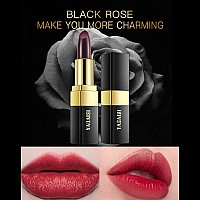 Yeweian 2 Pcs Magic Black Blue Lipstick Set Shimmer Color Changing Lipstickblue Changed Into Pinkblack Change Into Brick Red