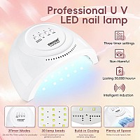 Jewhiteny Poly Extension Gel Nail Kit With 48W Led Nail Lamp 14 Colors Builder Extension Gel Allinone French Kit Nail Art Desi