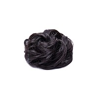 Hairro Messy Hair Bun Hair Piece For Women Hair Updo Scrunchies Synthetic Donut Stretchy Wedding Bridal Chignons Blonde Easy Bun