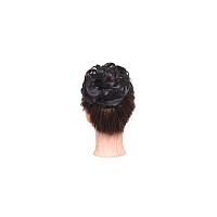 Hairro Messy Hair Bun Hair Piece For Women Hair Updo Scrunchies Synthetic Donut Stretchy Wedding Bridal Chignons Blonde Easy Bun