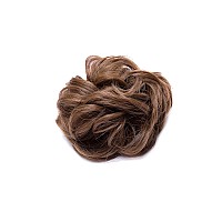 Hairro Messy Hair Bun Hair Piece For Women Hair Updo Scrunchies Synthetic Donut Stretchy Wedding Bridal Chignons Blonde Easy Bun