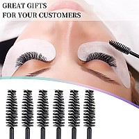 100 Pack Mascara Wand Eyelash Brush Disposable Eye Lash Applicator Makeup Tool Kit Blackhandle100Pcs