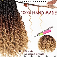 Beverlee Goddess Box Braids Crochet Hair 10 Inch Crochet Boho Box Braids Crochet Braids 8 Packs Bohemian Box Braids Box Braids W