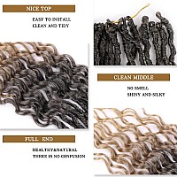 Jvilo Goddess Locs Curly Ends 30Inchs 8Packs Synthetic Faux Locs Crochet Hair With Curly Ends New Soft Locs Crochet Hair Deep Wa