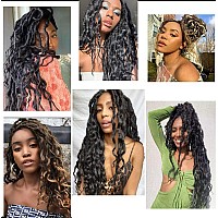 Jvilo Goddess Locs Curly Ends 30Inchs 8Packs Synthetic Faux Locs Crochet Hair With Curly Ends New Soft Locs Crochet Hair Deep Wa