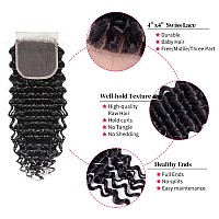 Deep Wave Bundles With Closure Human Hair 22 24 2620 Closure Deep Wave 3 Bundles And Closure 100 Brazilian Virgin Remy Hair