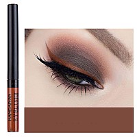 DekRion Liquid Eyeliner, Matte Colored Eyeliners, Brown Eyeliner, White Black Red Brown Green Purple Waterproof High-pigmented Colorful Eyeliners Eye Makeup,1PC Brown